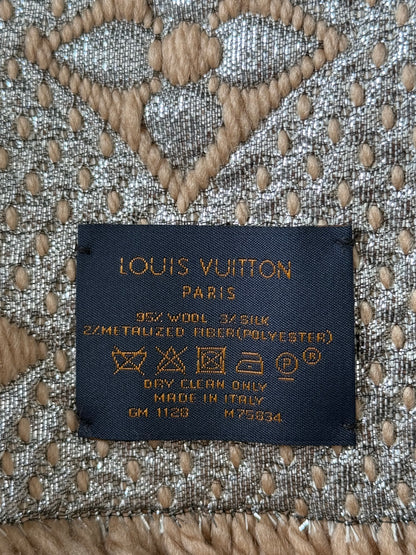 Louis Vuitton Beige Monogram Logomania Scarf