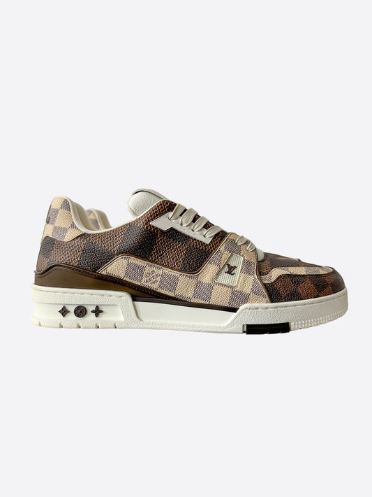 Louis Vuitton Brown & White Damier Trainers