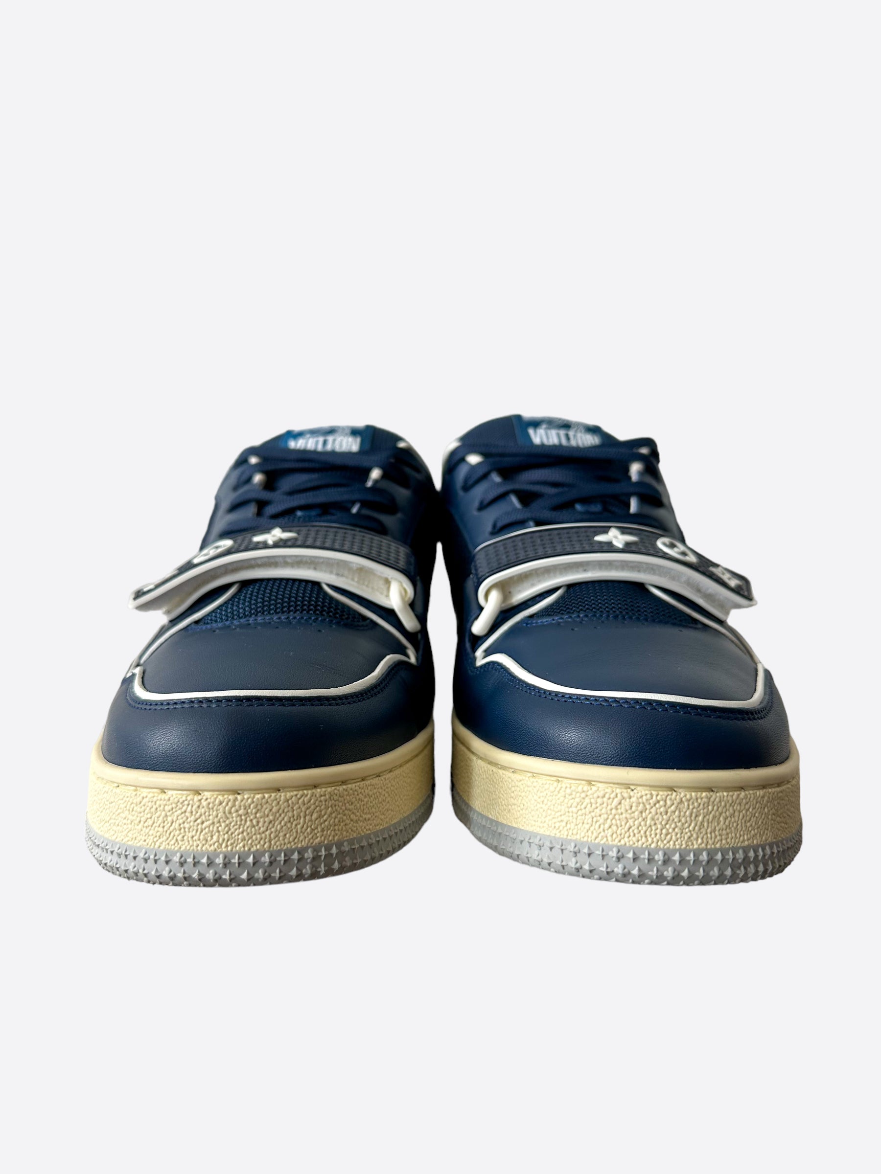 Louis Vuitton New York City Exclusive Navy Mesh Trainers