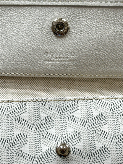 Goyard White St. Louis Pouch