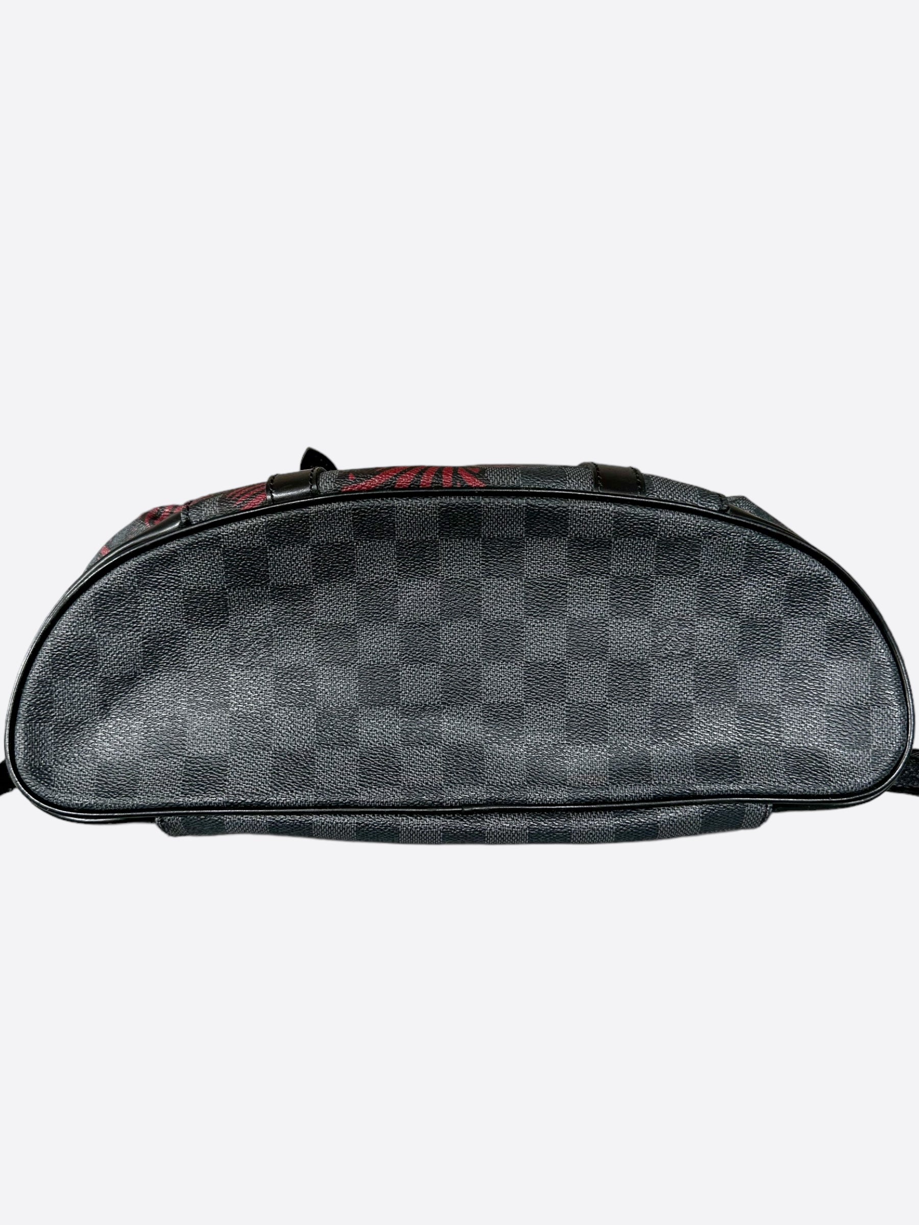 louis vuitton backpack christopher nemeth damier graphite Louis Vuitton Christopher Nemeth Damier Graphite Christopher Backpack – Savonches