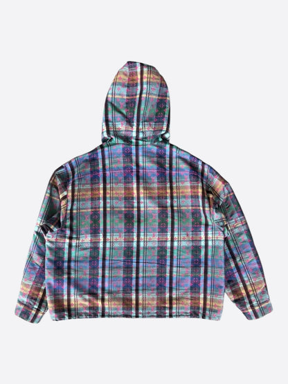 Louis Vuitton Multicolor Plaid & Pink Monogram Windbreaker