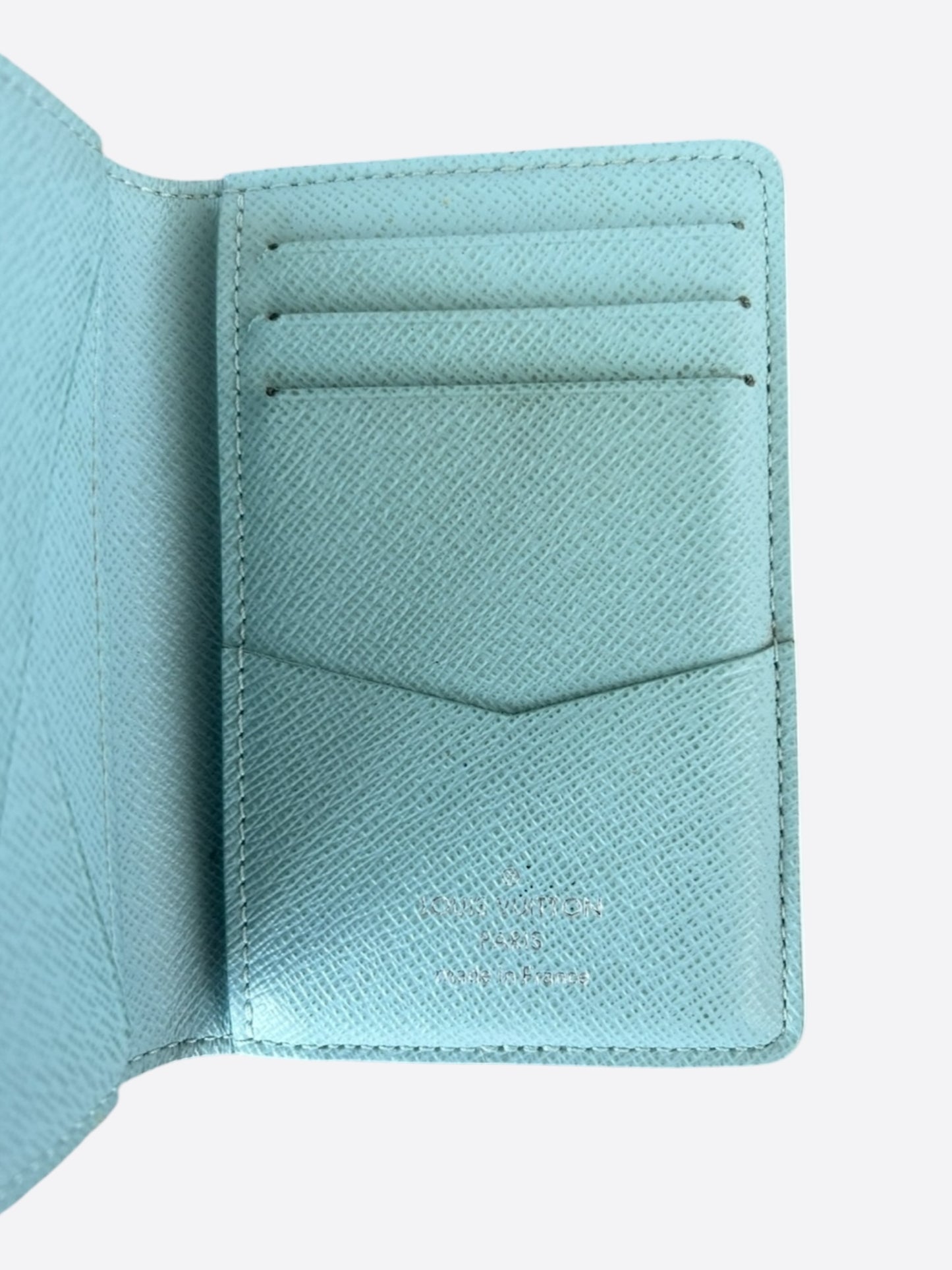 Louis Vuitton White & Blue Aquagarden Monogram Pocket Organizer