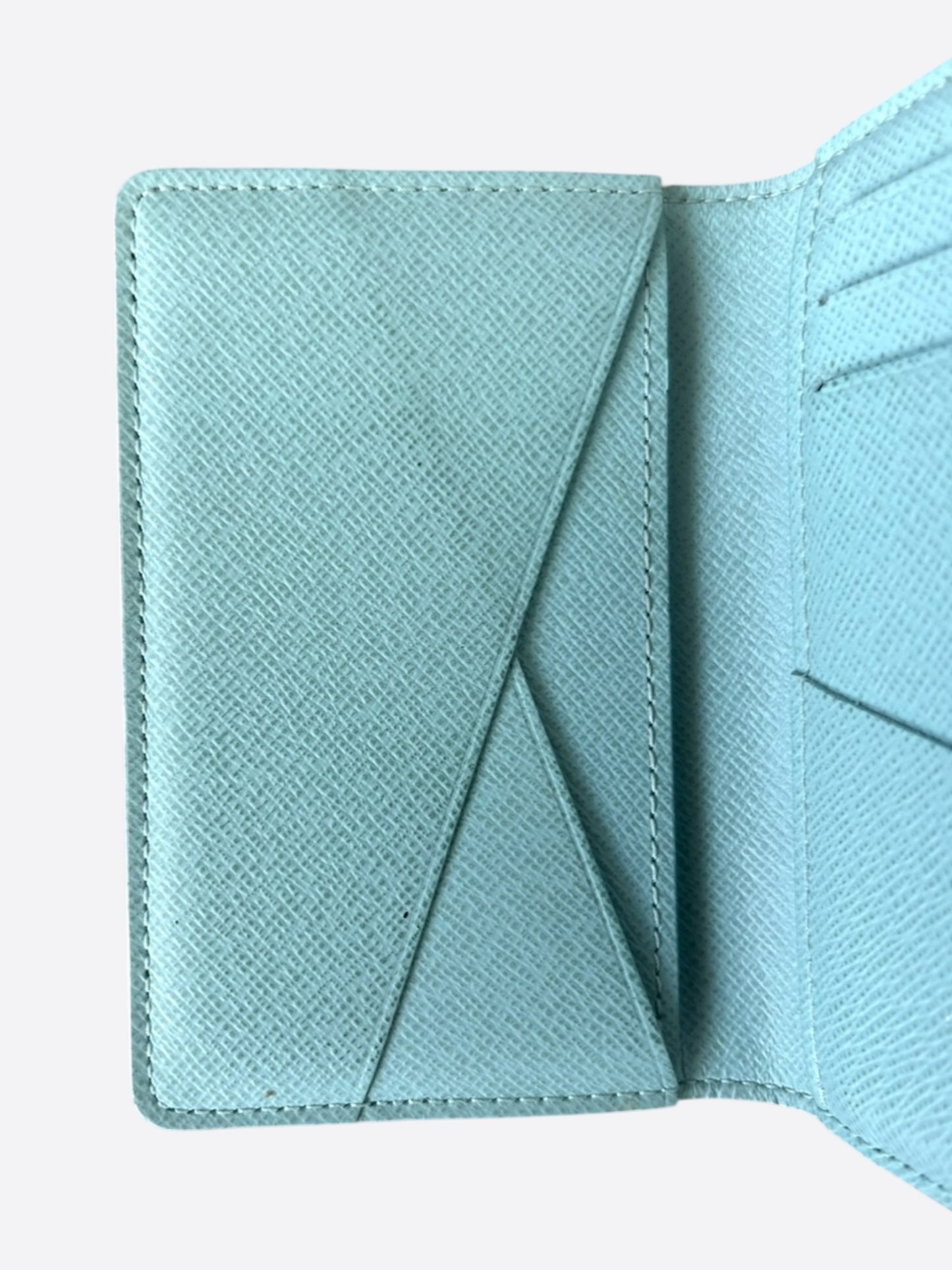 Louis Vuitton White & Blue Aquagarden Monogram Pocket Organizer
