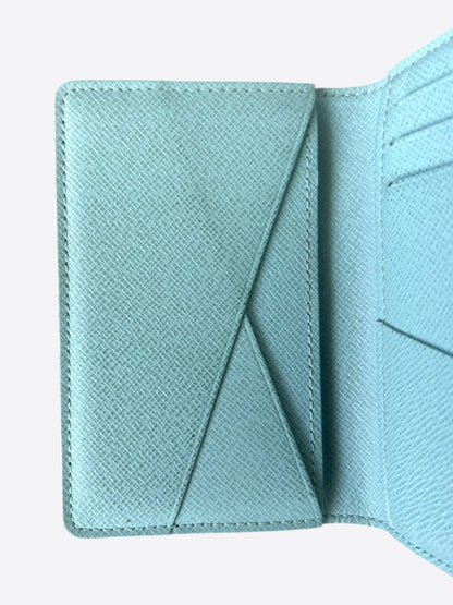 Louis Vuitton White & Blue Aquagarden Monogram Pocket Organizer