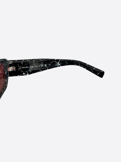 Prada Black Marble Symbole Sunglasses