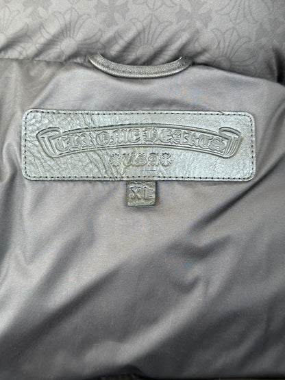 Chrome Hearts Black Cross Jacquard Puffer Jacket