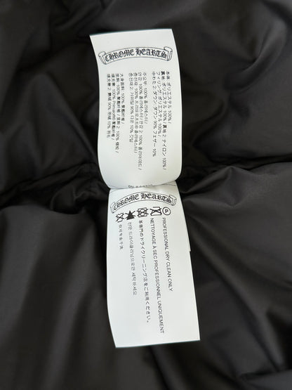 Chrome Hearts Black Cross Jacquard Puffer Jacket