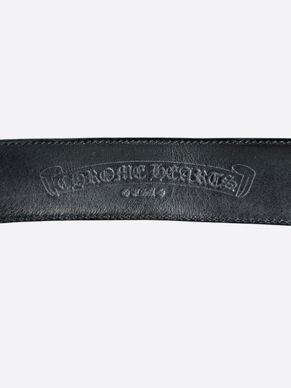 Chrome Hearts Black Leather Belt