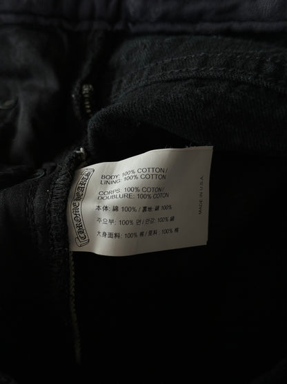 Chrome Hearts Black Cross Patch Jeans