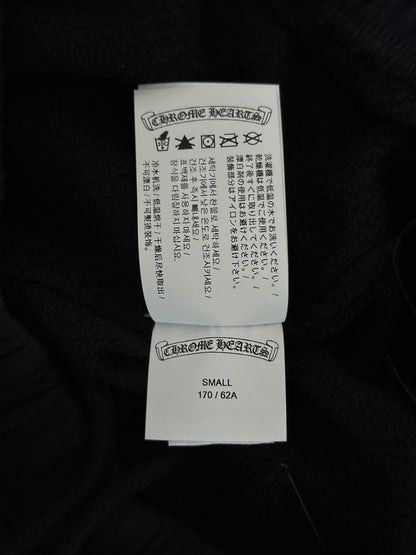 Chrome Hearts Black Velour Triple Cross Women's Sweatpants