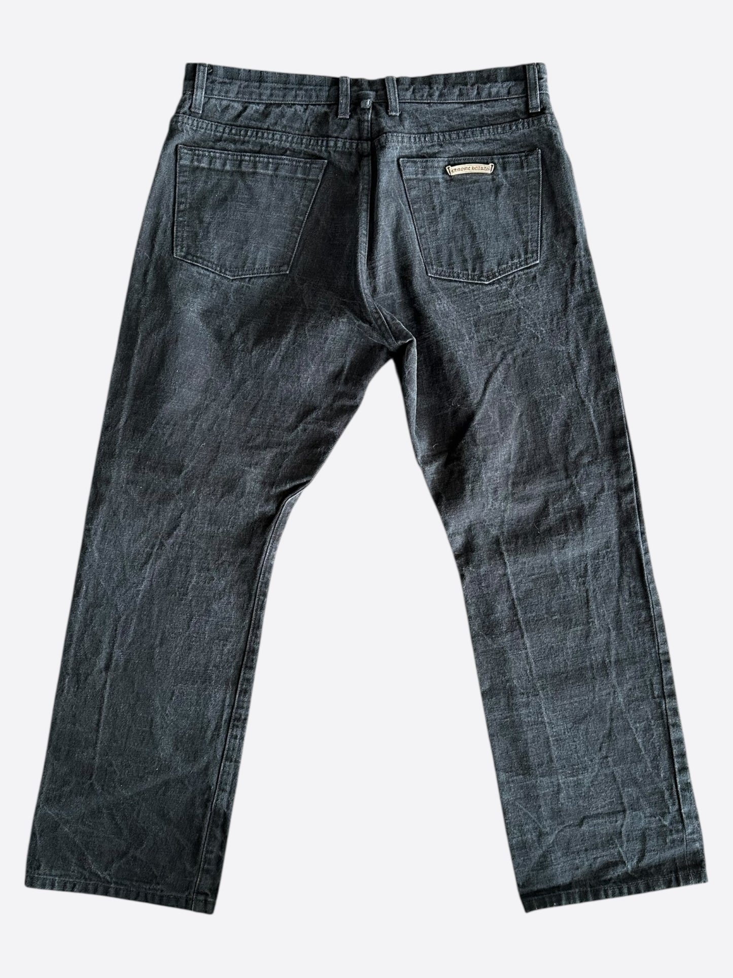Chrome Hearts Black Cross Patch Jeans