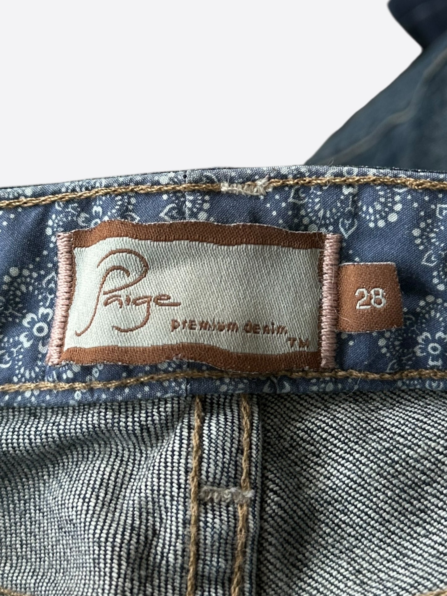Chrome Hearts Blue & Black Cross Patch Jeans