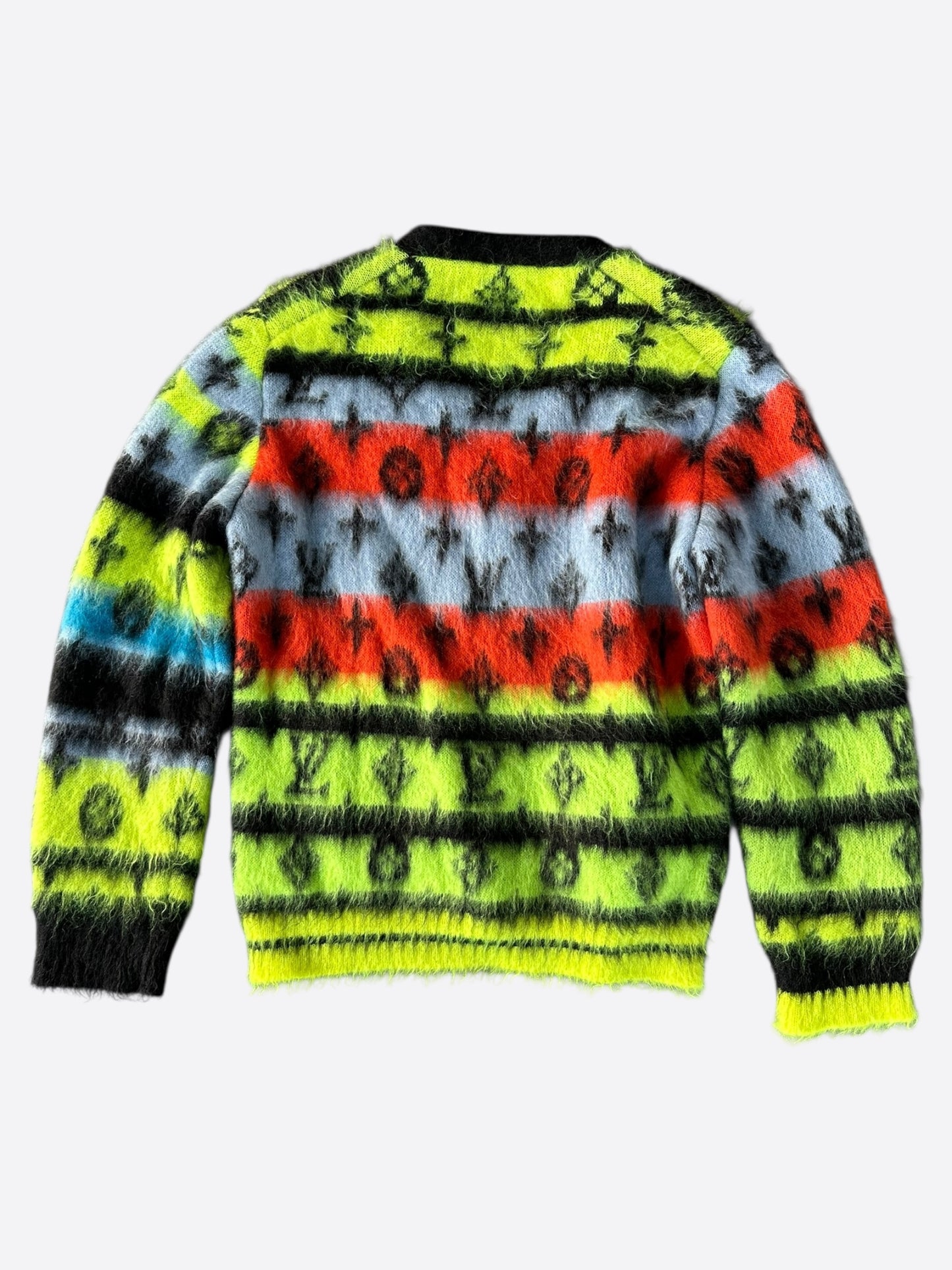 Louis Vuitton Multicolor Monogram Mohair Cardigan