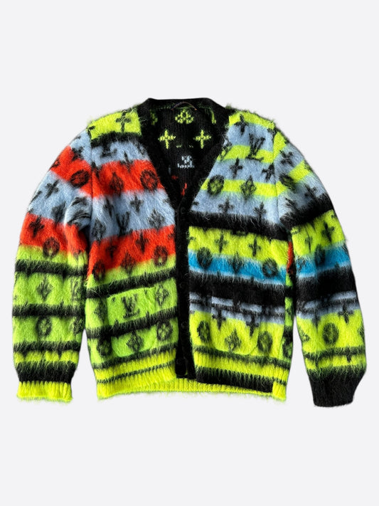 Louis Vuitton Multicolor Monogram Mohair Cardigan