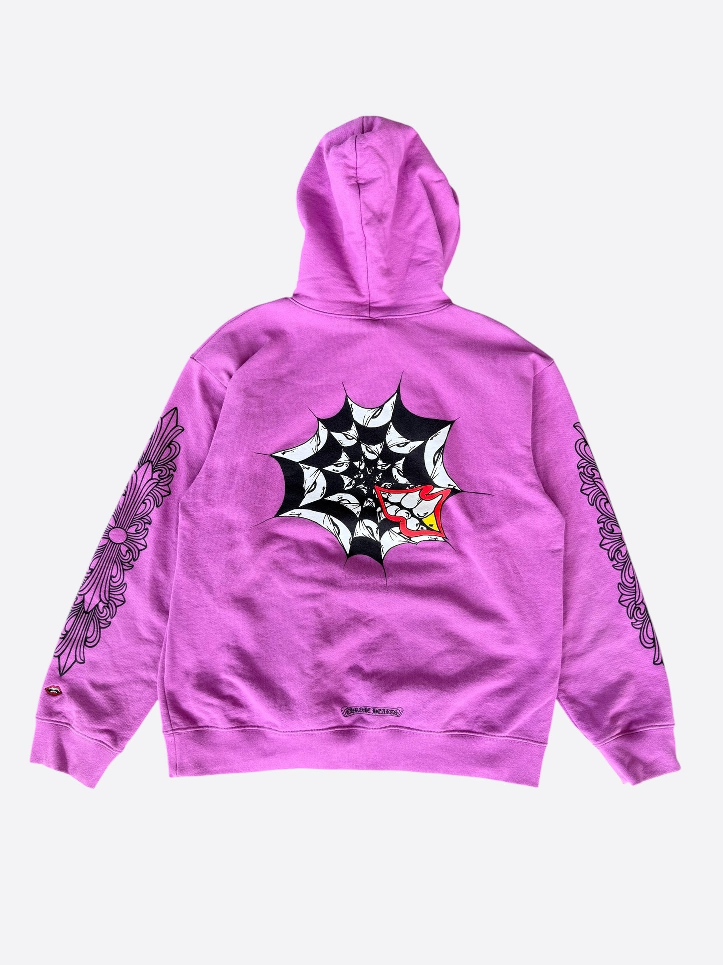 Chrome Hearts Matty Boy Purple Spider Web Hoodie