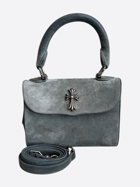 Chrome Hearts Grey & Silver Cross Doc Adams Bag