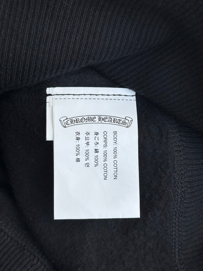 Chrome Hearts Black Cross Patch Women's Zip Up Hoodie