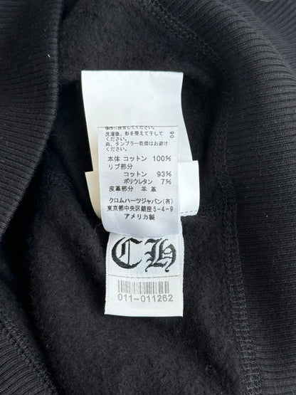Chrome Hearts Black Cross Patch Women's Zip Up Hoodie
