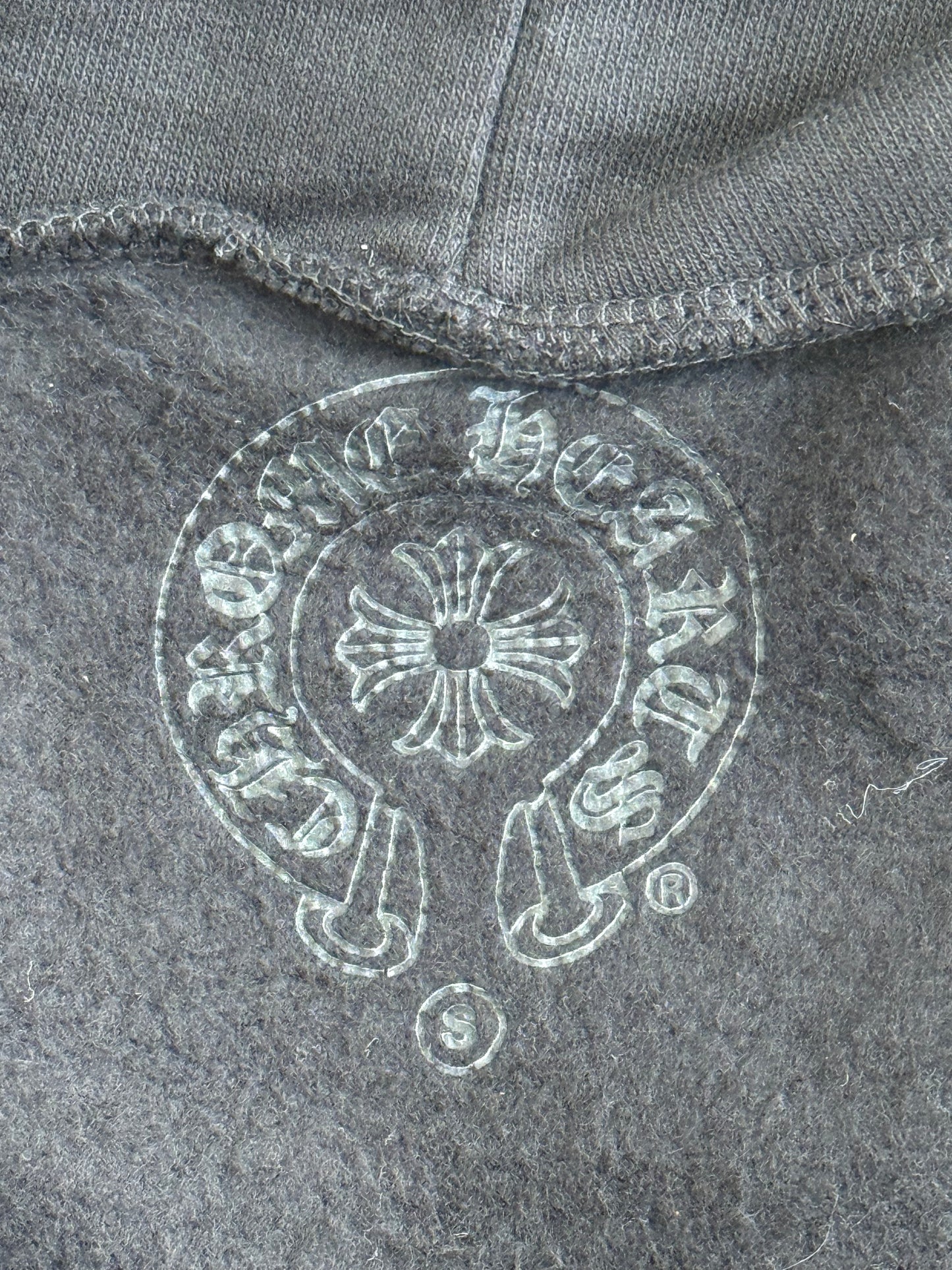 Chrome Hearts Black Cross Patch Women's Zip Up Hoodie
