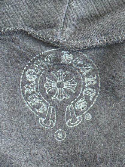 Chrome Hearts Black Cross Patch Women's Zip Up Hoodie