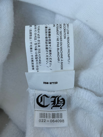Chrome Hearts White & Black Horseshoe Logo Hoodie