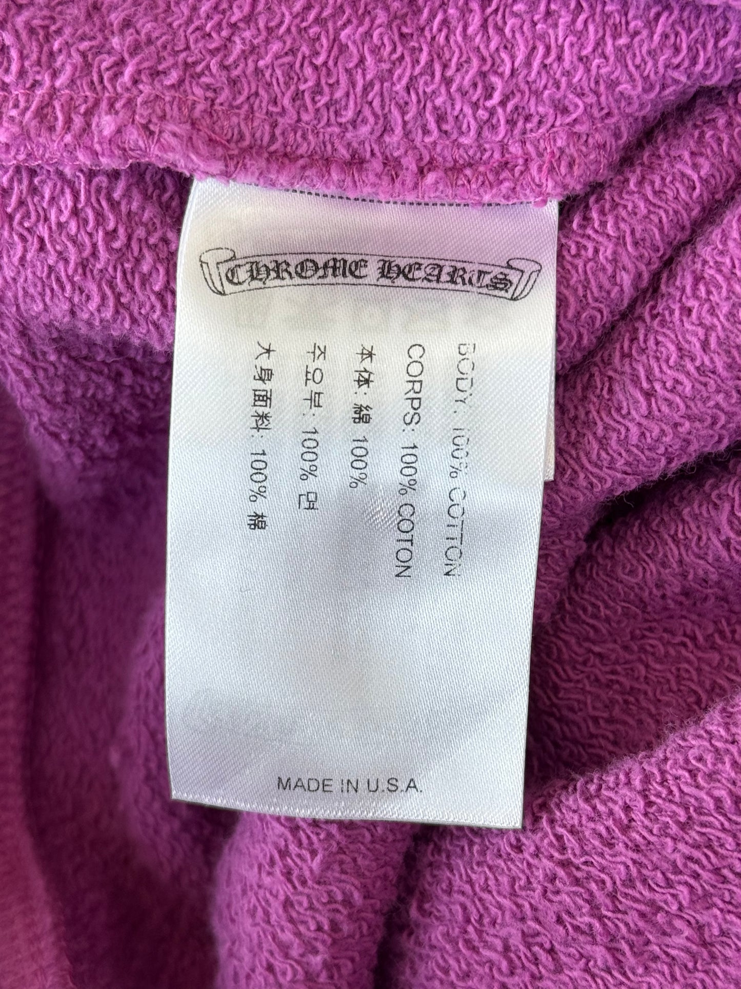 Chrome Hearts Matty Boy Purple Spider Web Hoodie