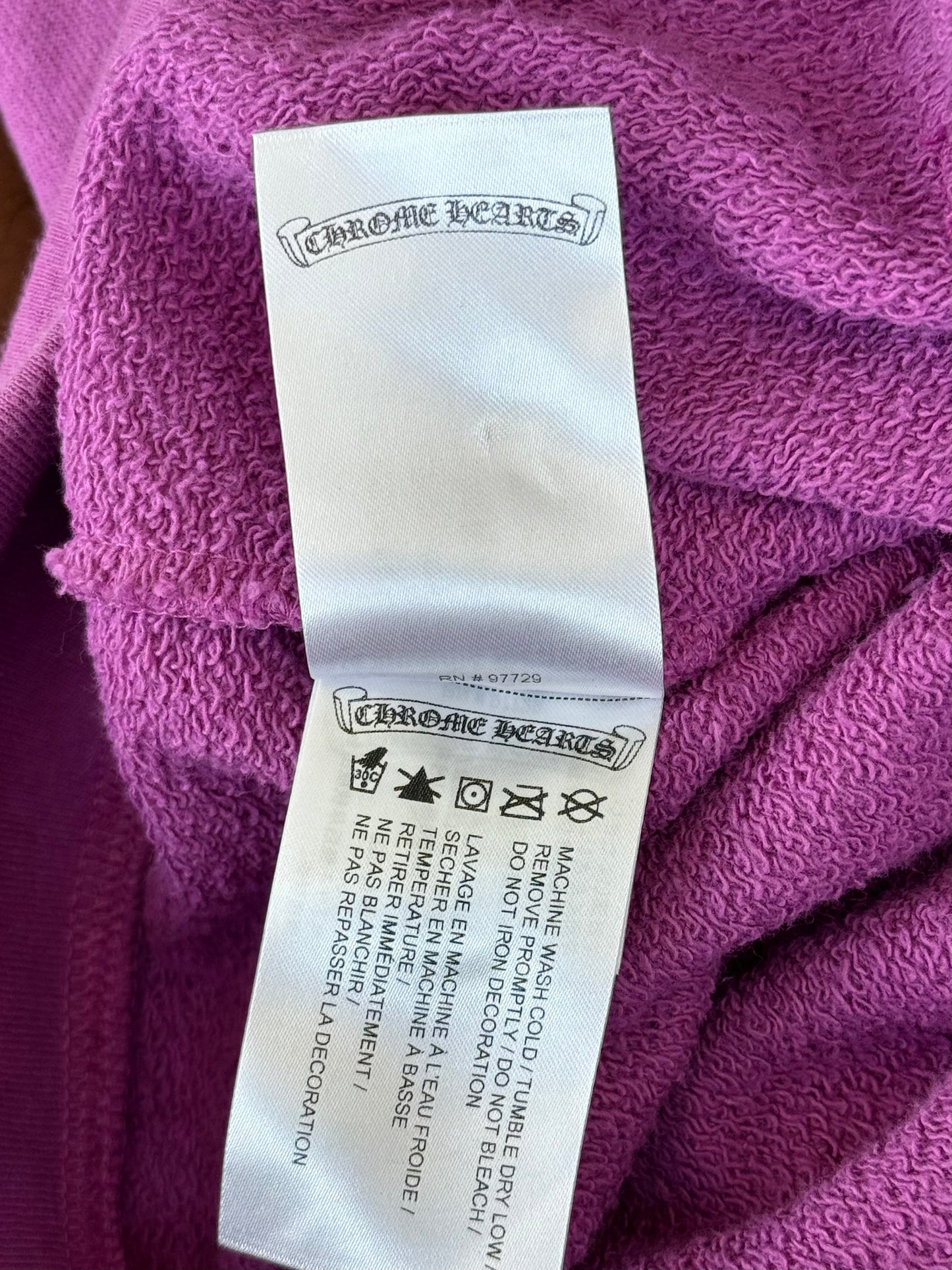 Chrome Hearts Matty Boy Purple Spider Web Hoodie