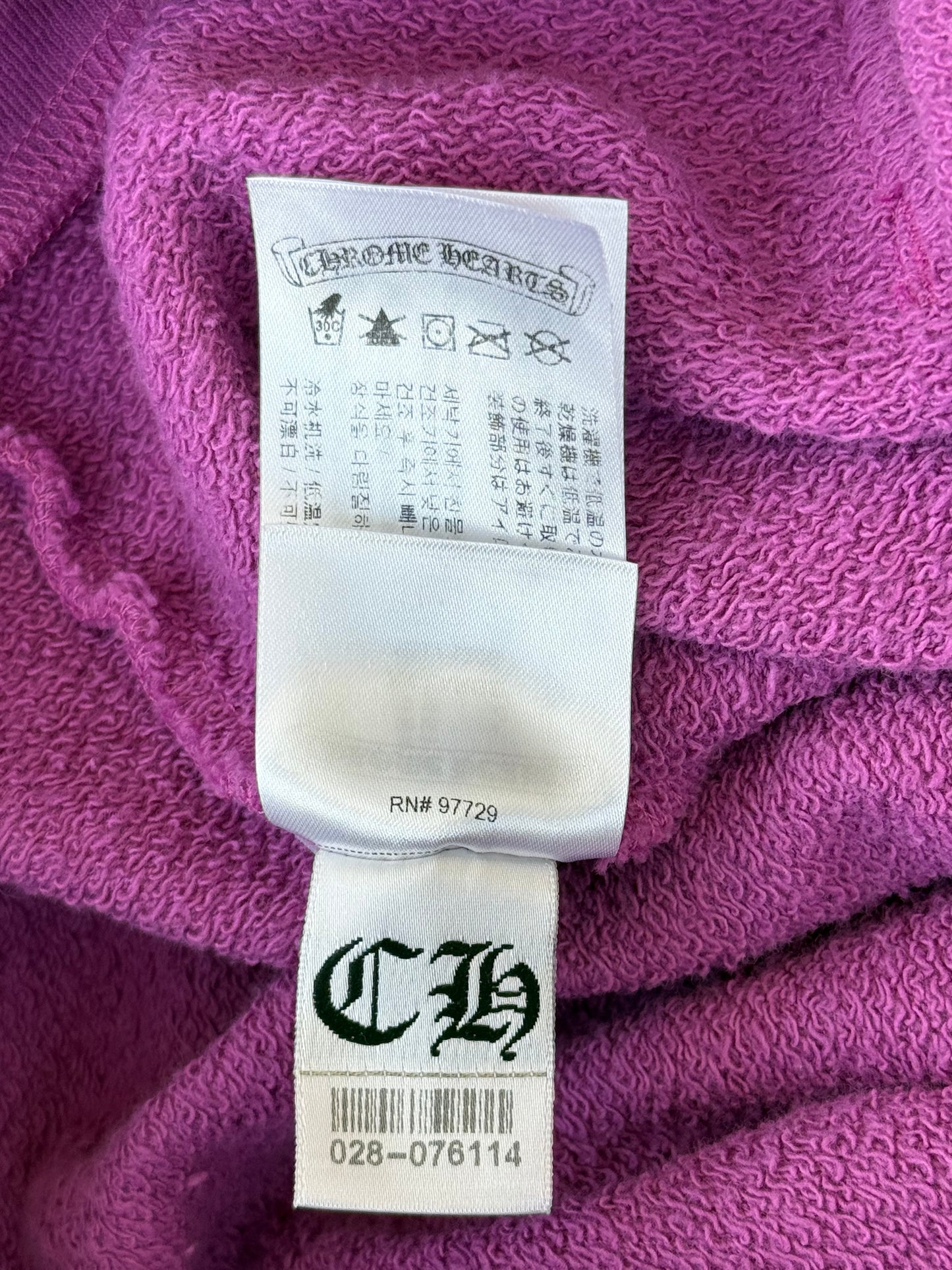 Chrome Hearts Matty Boy Purple Spider Web Hoodie