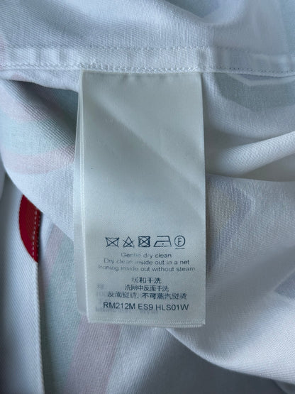 Louis Vuitton NBA White Multicolor Letters Button Up Shirt