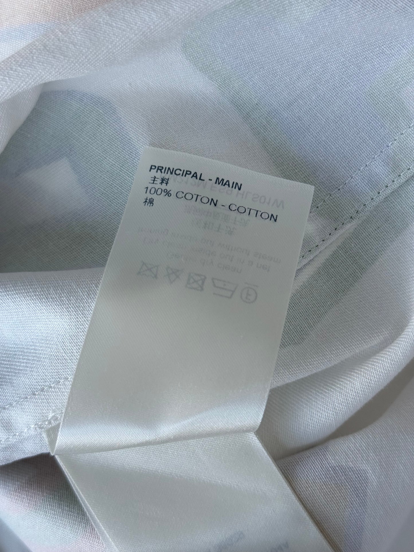 Louis Vuitton NBA White Multicolor Letters Button Up Shirt
