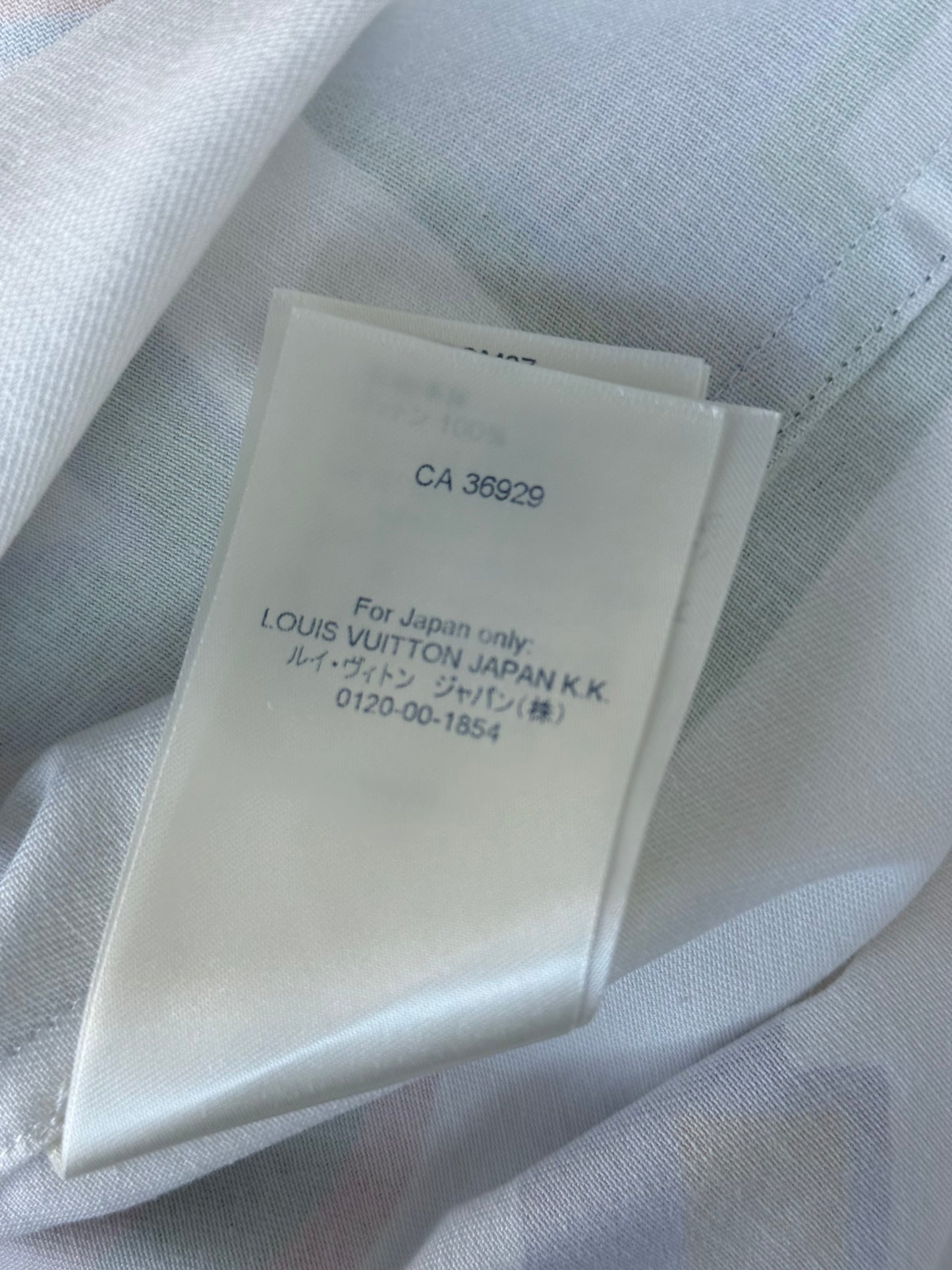 Louis Vuitton NBA White Multicolor Letters Button Up Shirt