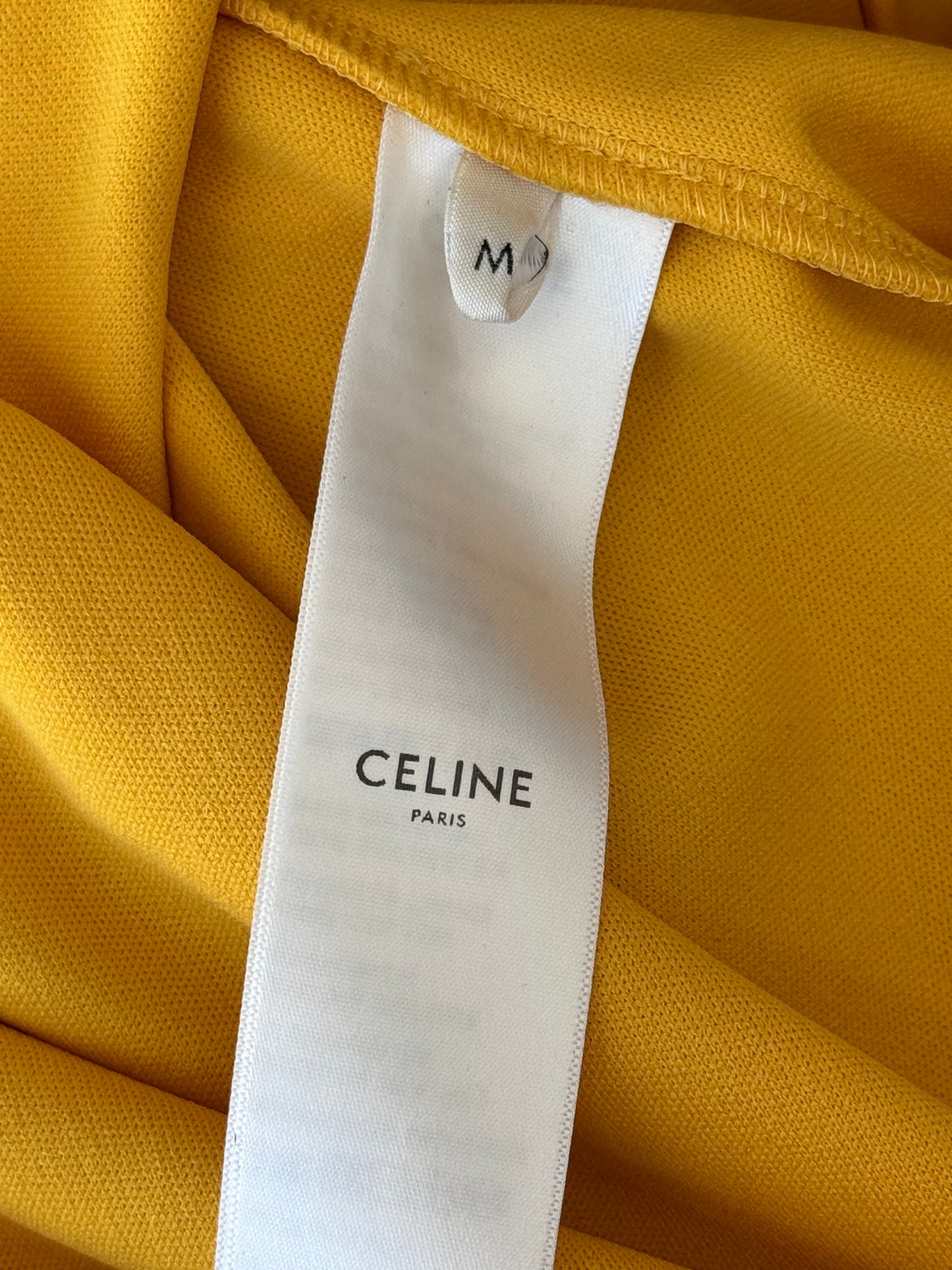 Celine Yellow & Black Logo Striped Track Jacket