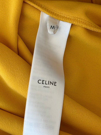 Celine Yellow & Black Logo Striped Track Jacket