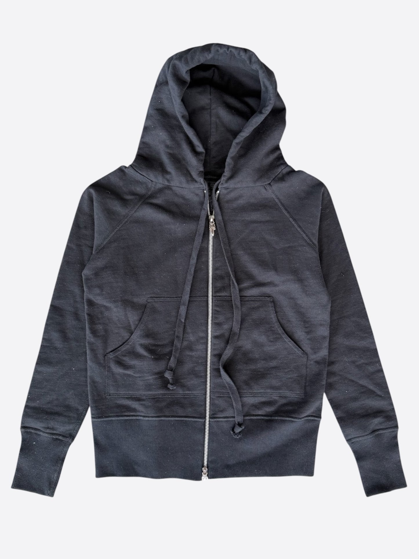Chrome Hearts Black Cross Patch Women's Zip Up Hoodie