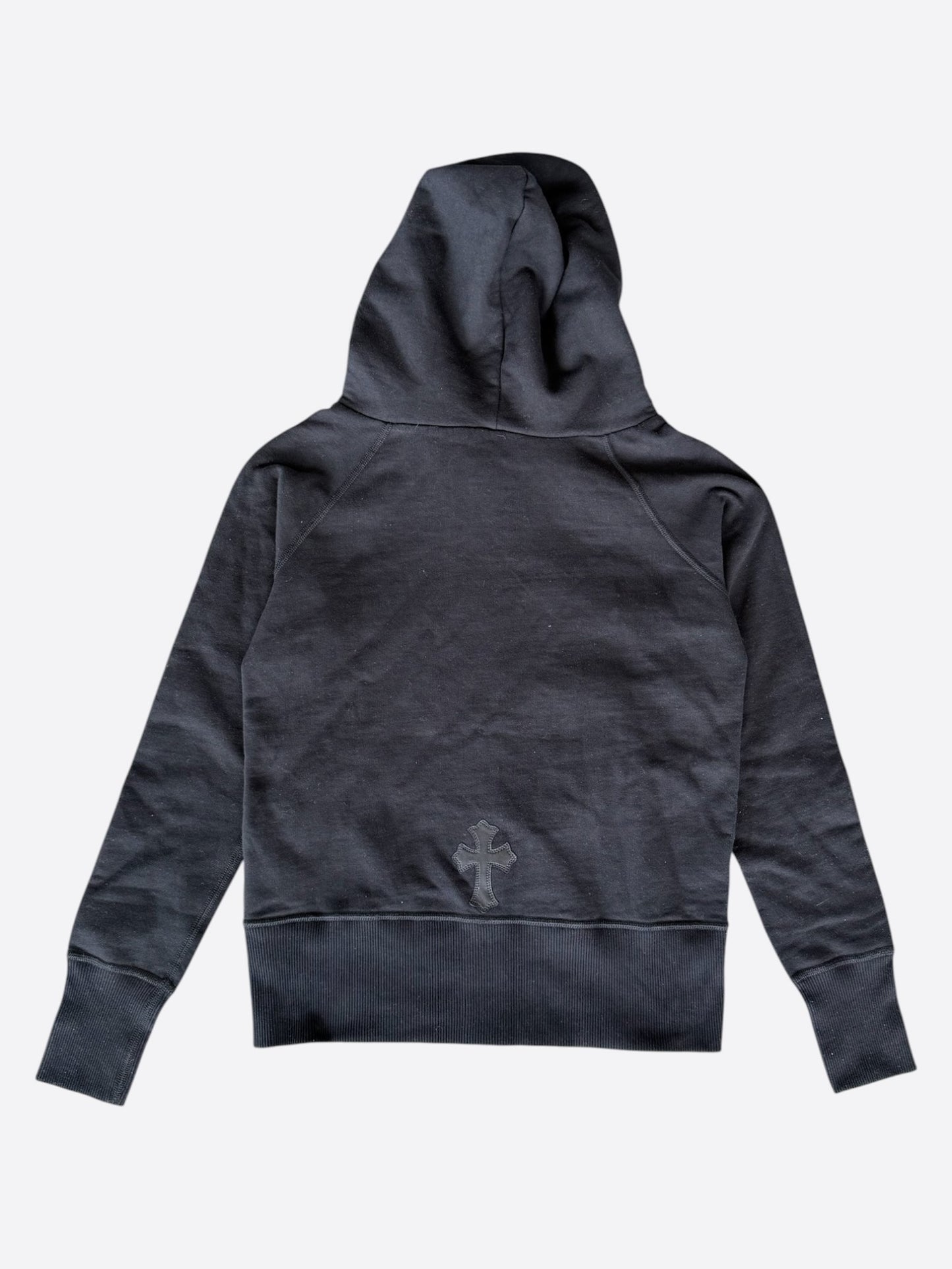 Chrome Hearts Black Cross Patch Women's Zip Up Hoodie