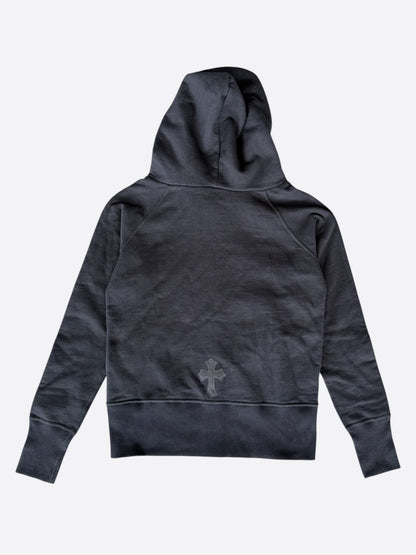 Chrome Hearts Black Cross Patch Women's Zip Up Hoodie