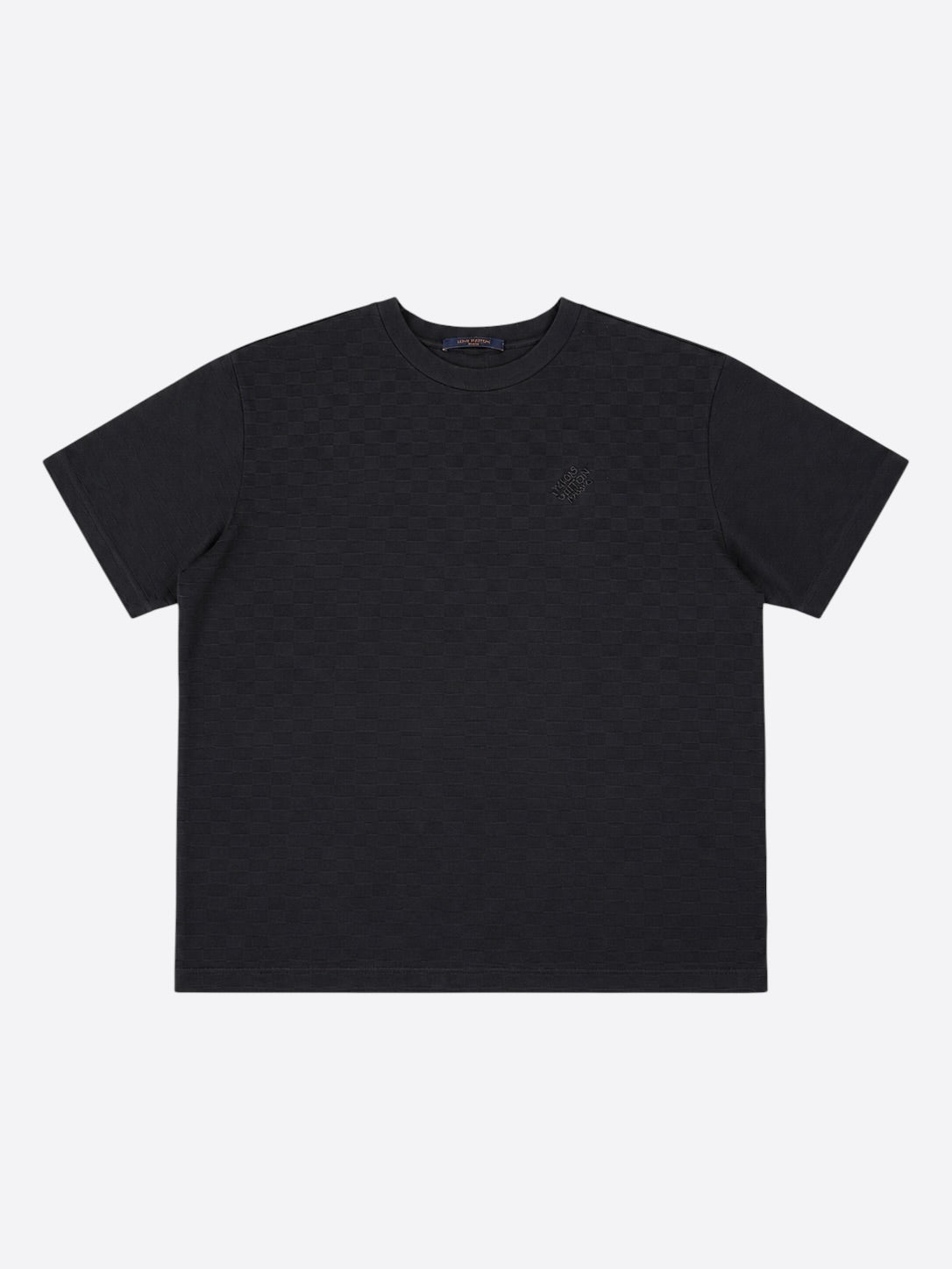 Louis Vuitton Black & White Frequency Embroidered T-Shirt – Savonches