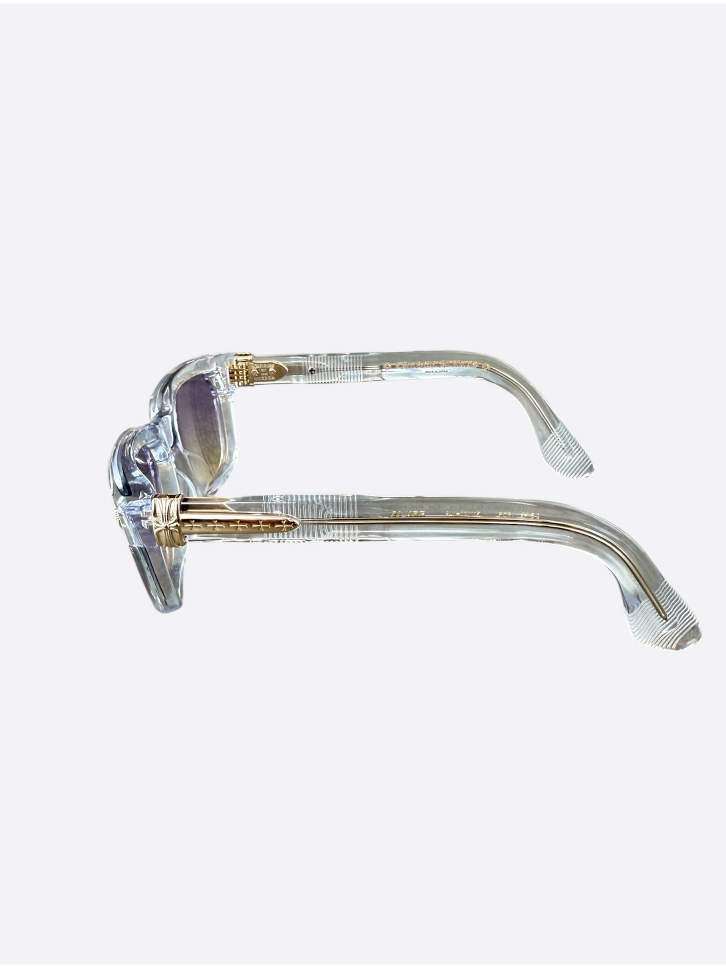 Chrome Hearts Clear & Gold Pen 15 Tinted Glasses
