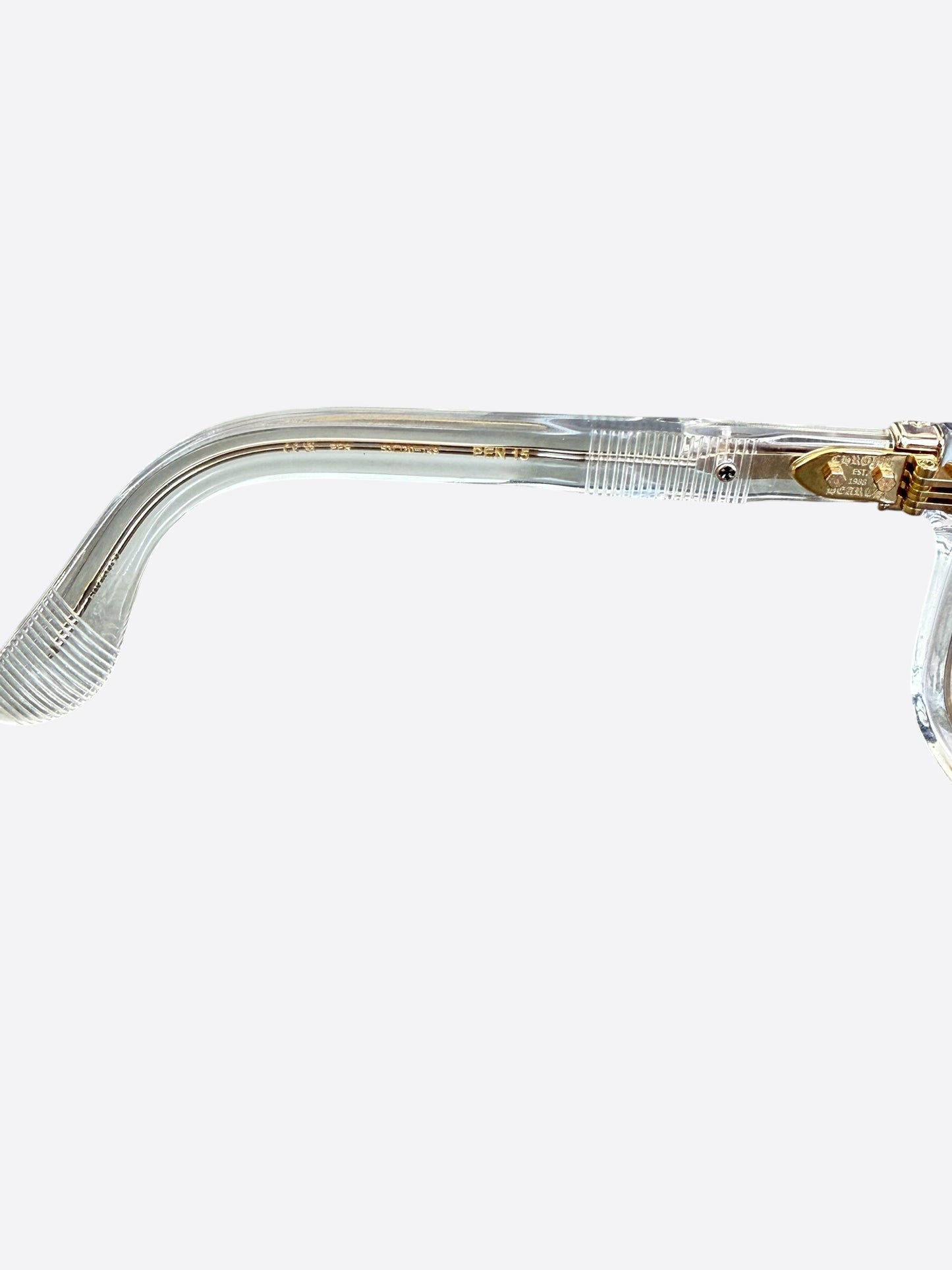 Chrome Hearts Clear & Gold Pen 15 Tinted Glasses
