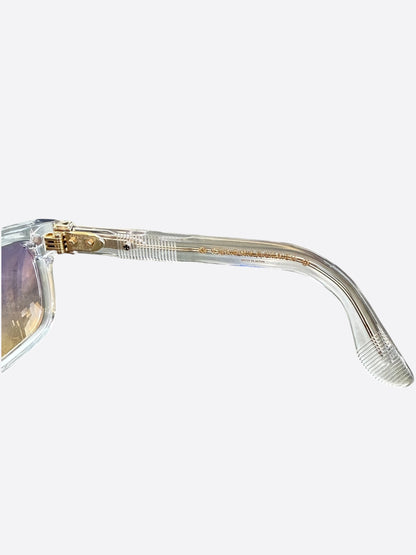 Chrome Hearts Clear & Gold Pen 15 Tinted Glasses