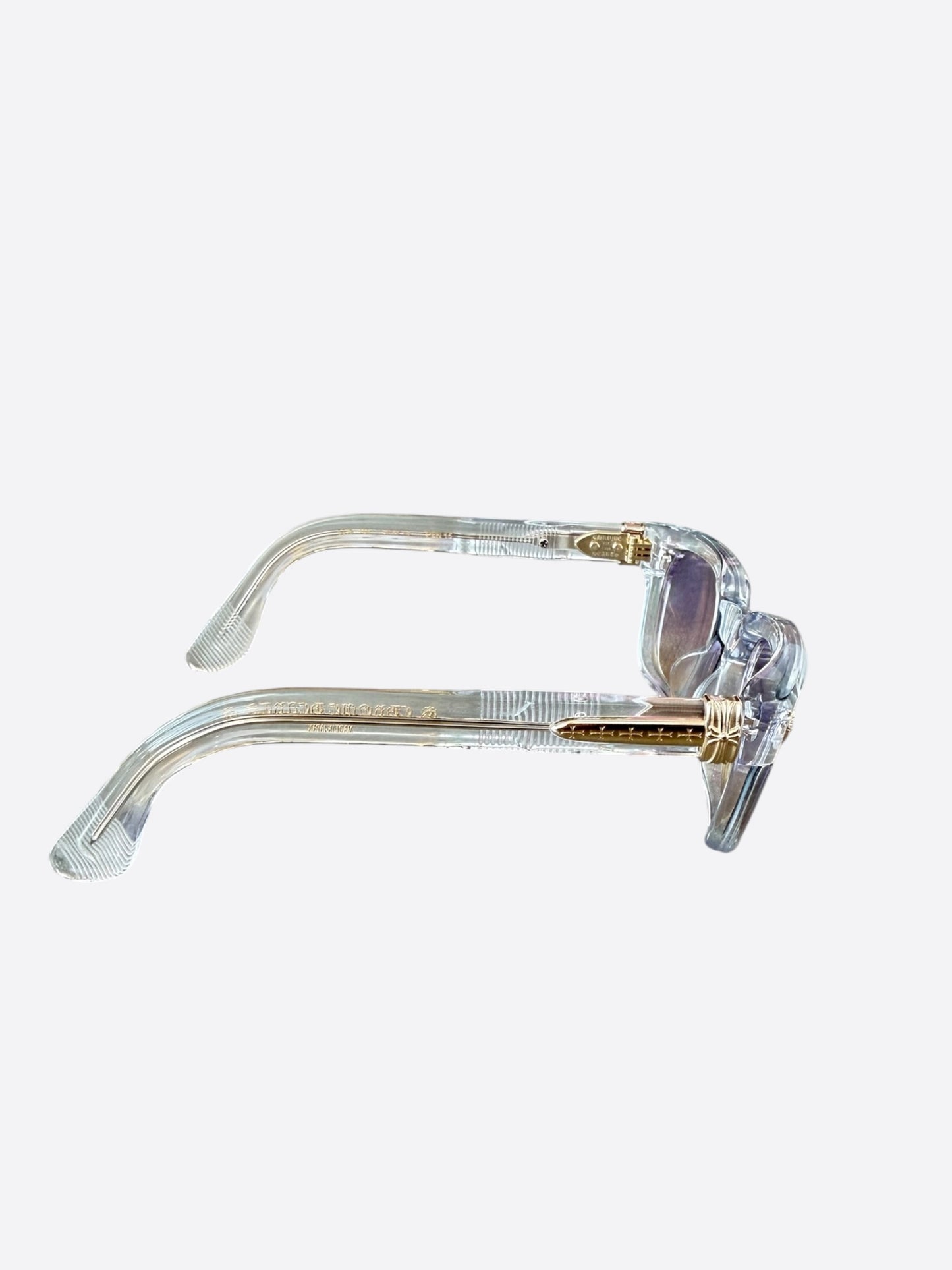 Chrome Hearts Clear & Gold Pen 15 Tinted Glasses