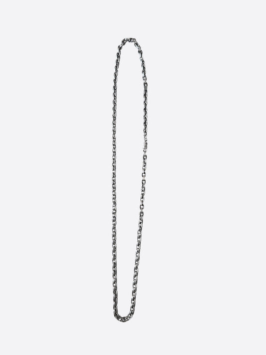 Chrome Hearts Silver Paperchain Necklace
