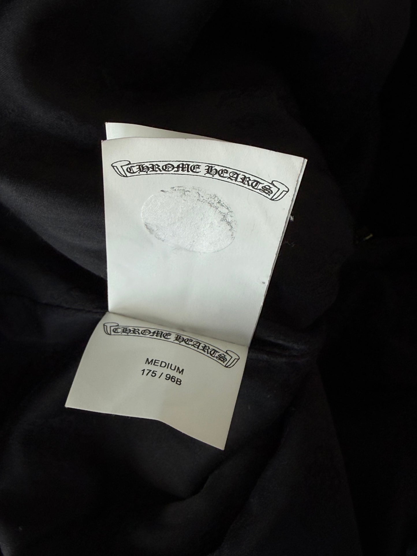 Chrome Hearts Black & Red Floral Patch Fleur Jacket