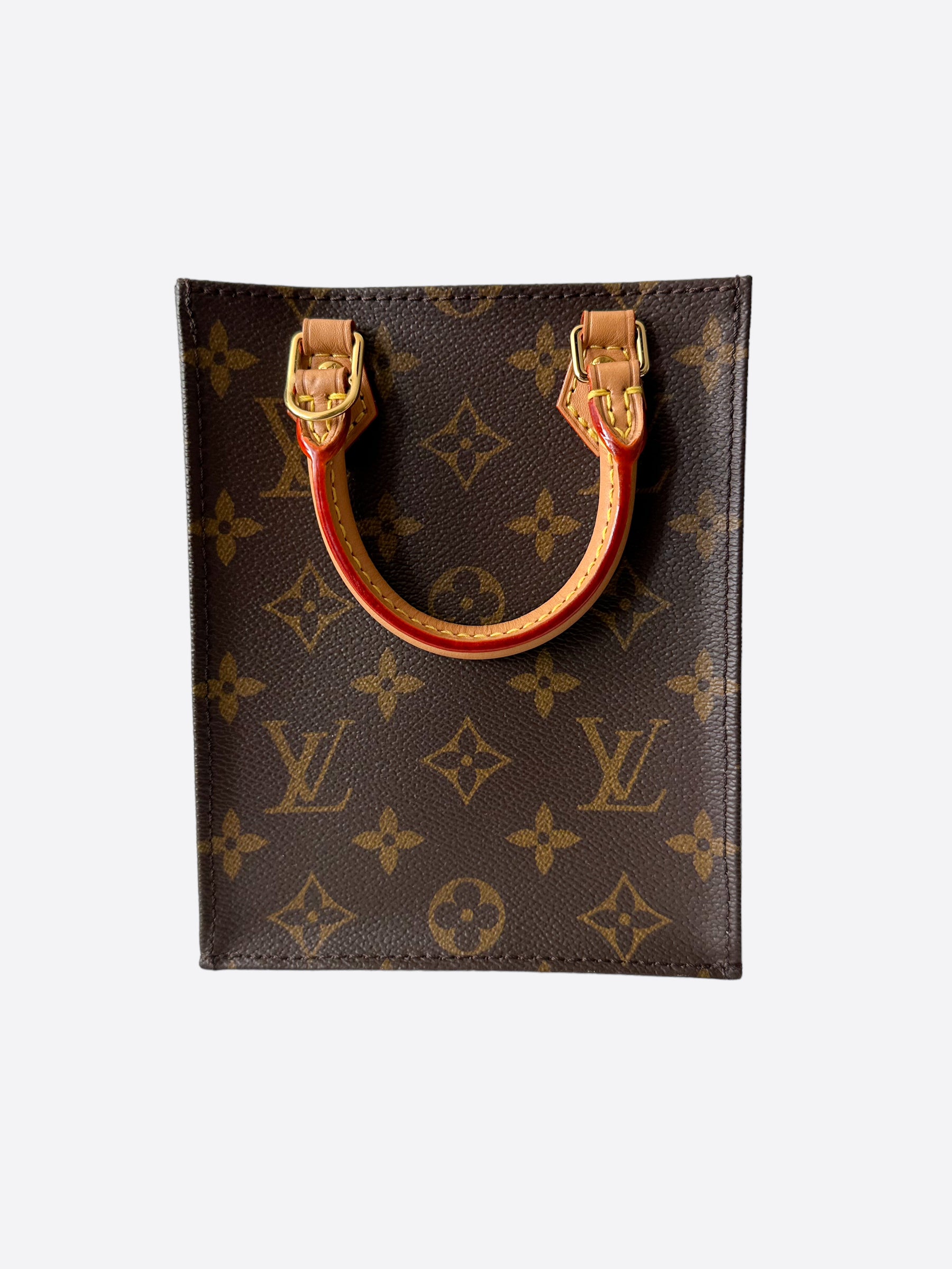 Louis Vuitton Petit Sac Plat Monogram Brown