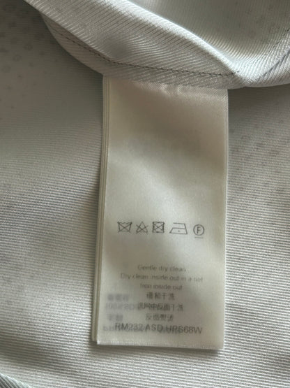 Louis Vuitton Grey LV Pixel Monogram Silk Button Up Shirt