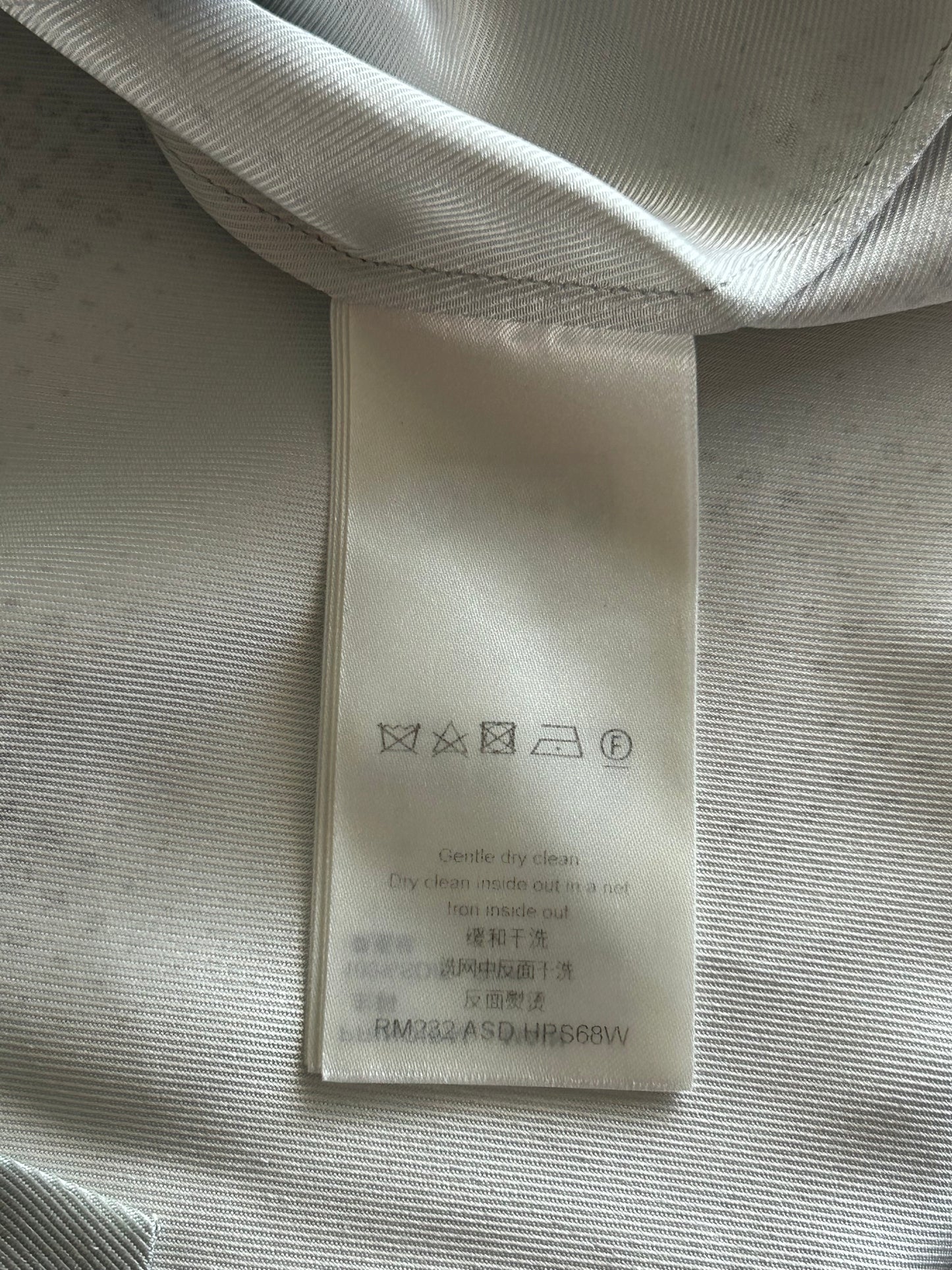 Louis Vuitton Grey LV Pixel Monogram Silk Button Up Shirt