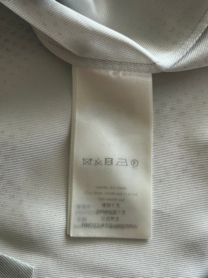 Louis Vuitton Grey LV Pixel Monogram Silk Button Up Shirt