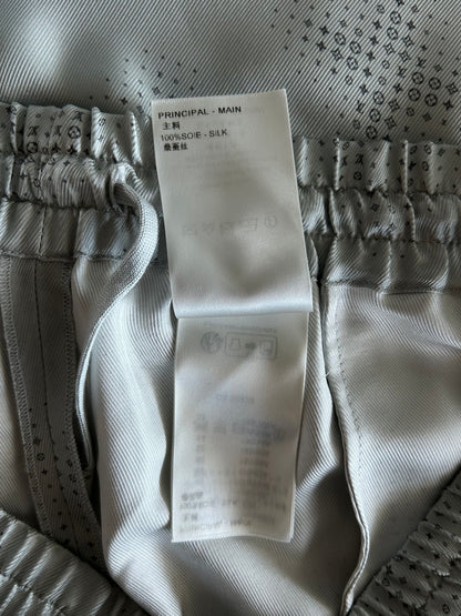 Louis Vuitton Grey LV Pixel Monogram Silk Shorts