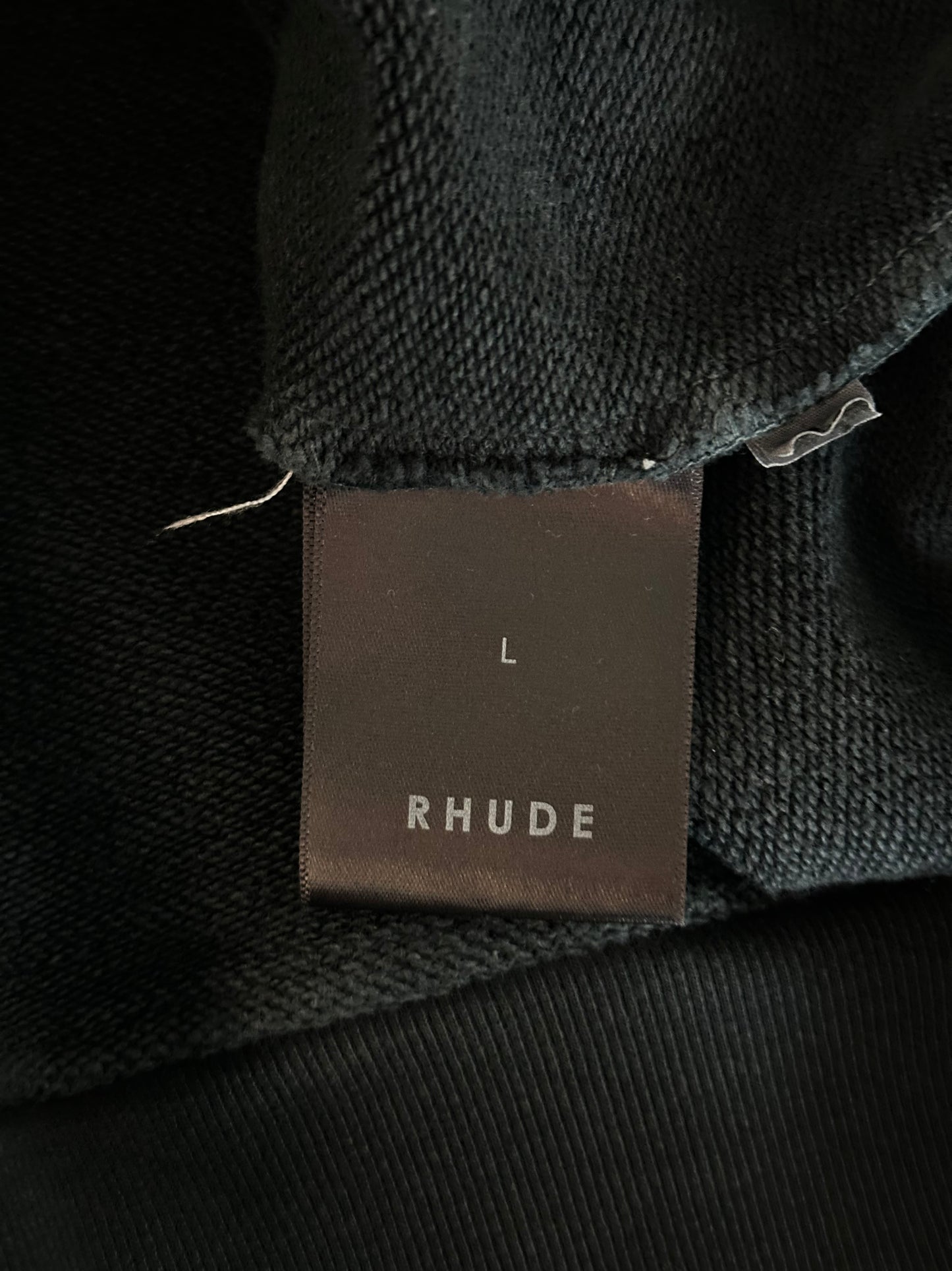 Rhude Vintage Black World Champion Hoodie